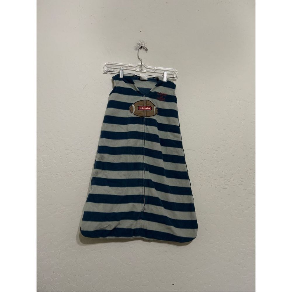 HALO SleepSack Wearable Cotton Blanket football Sz M 6-12 months